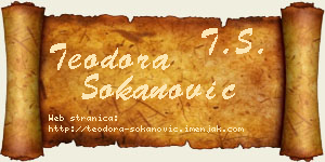 Teodora Sokanović vizit kartica